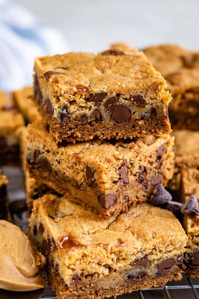 stack of cookie bars