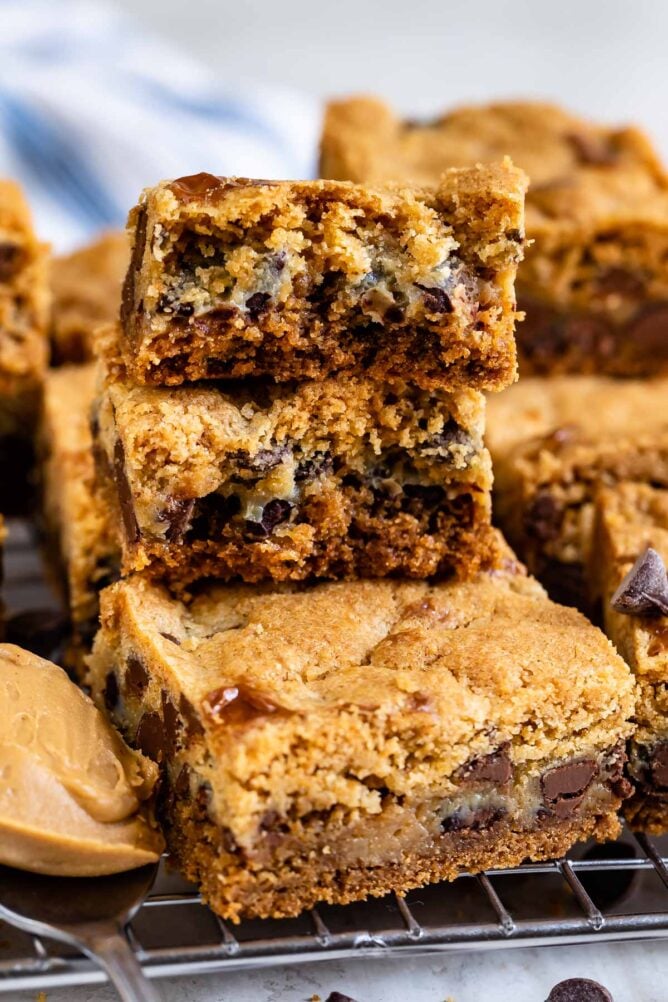 stack of cookie bars