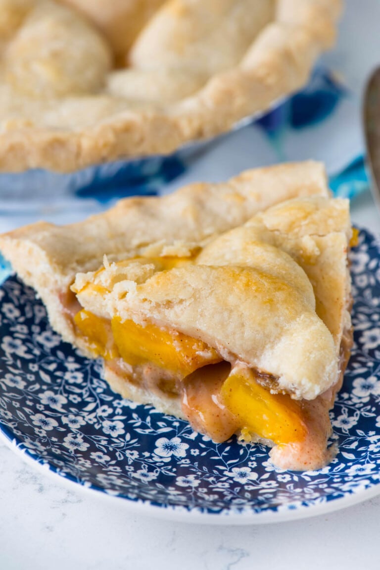 Best Peach Pie Recipe (Double or Crumble Crust) Crazy for Crust