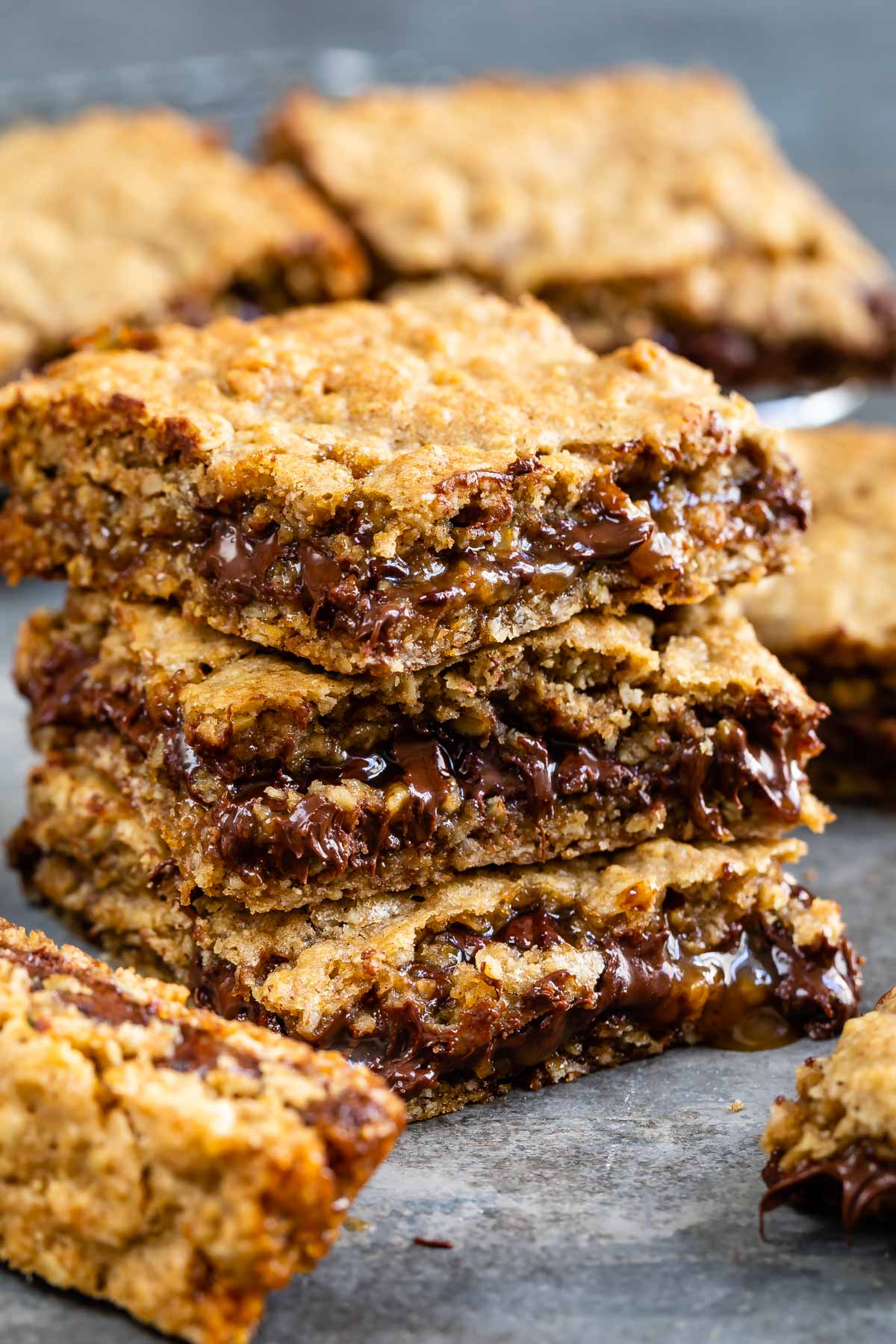 Stack of three carmelita bars