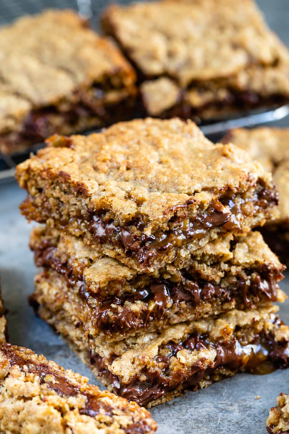 Stack of three carmelita bars