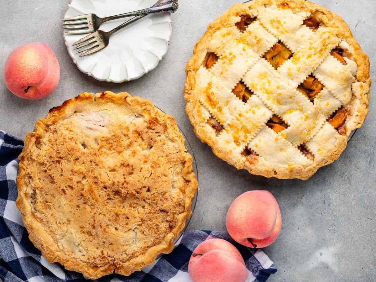 Best Peach Pie Recipe (Double or Crumble Crust)