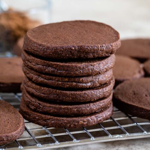 Chocolate Shortbread Cookies Crazy for Crust