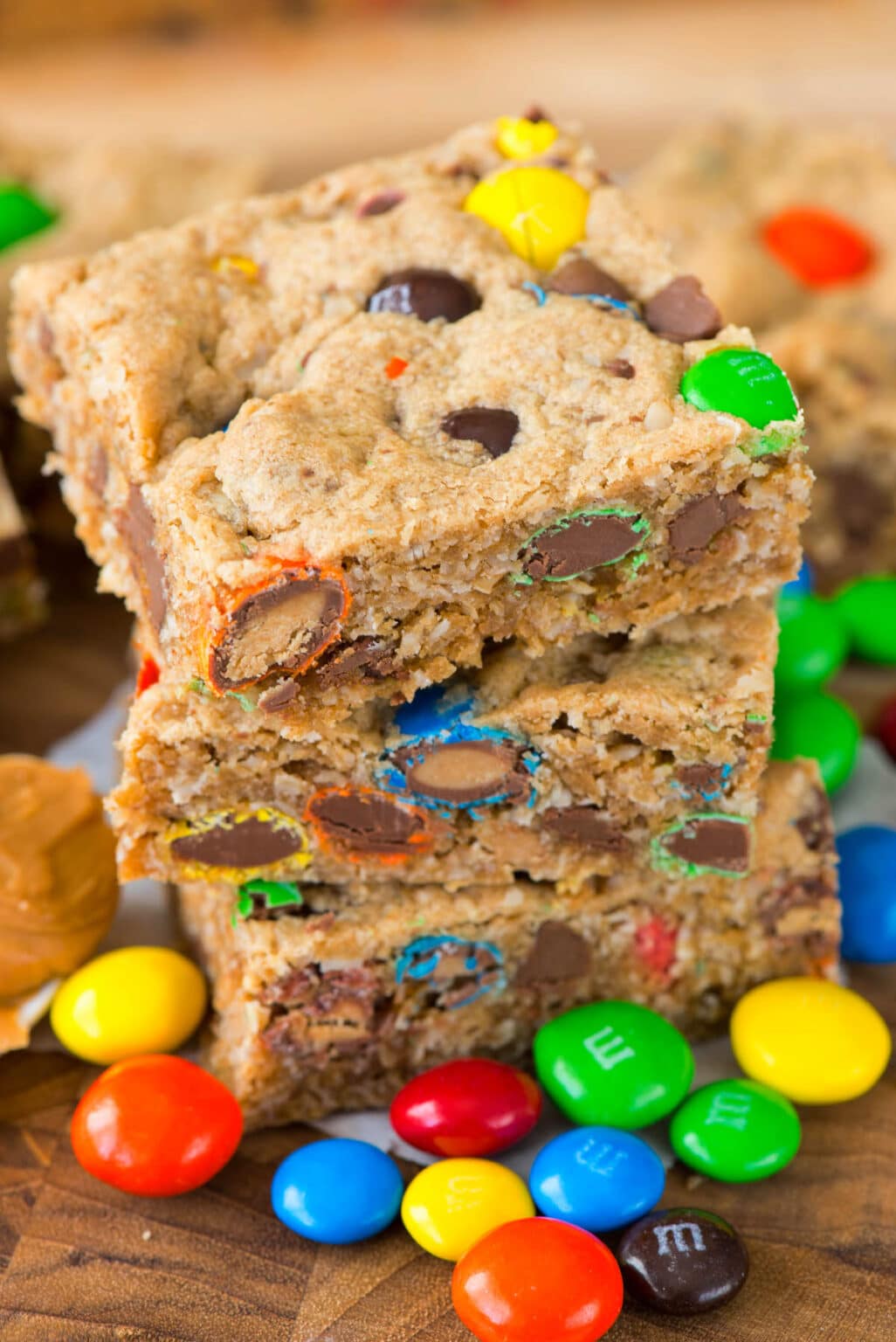 EPIC Monster Cookie Bars Crazy for Crust