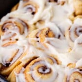 cinnamon rolls in pan