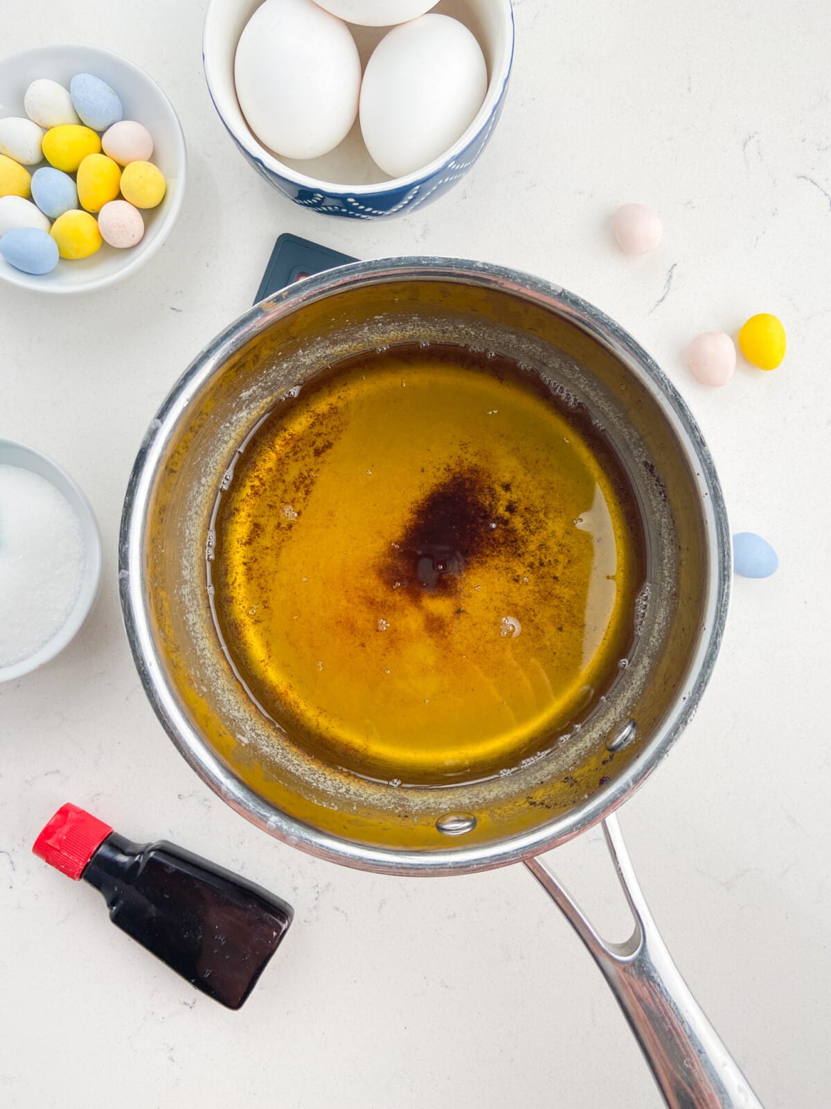 brown butter in saucepan.