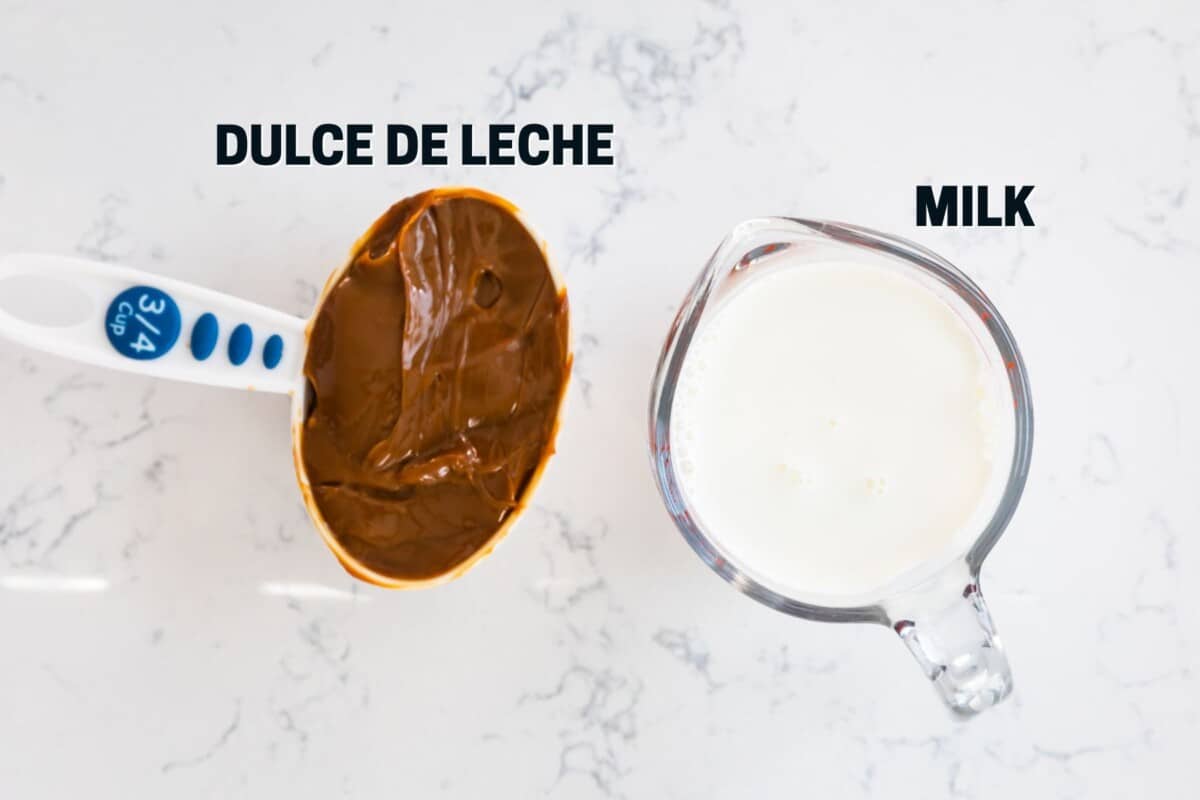 Ingredients in dulce de leche coffee