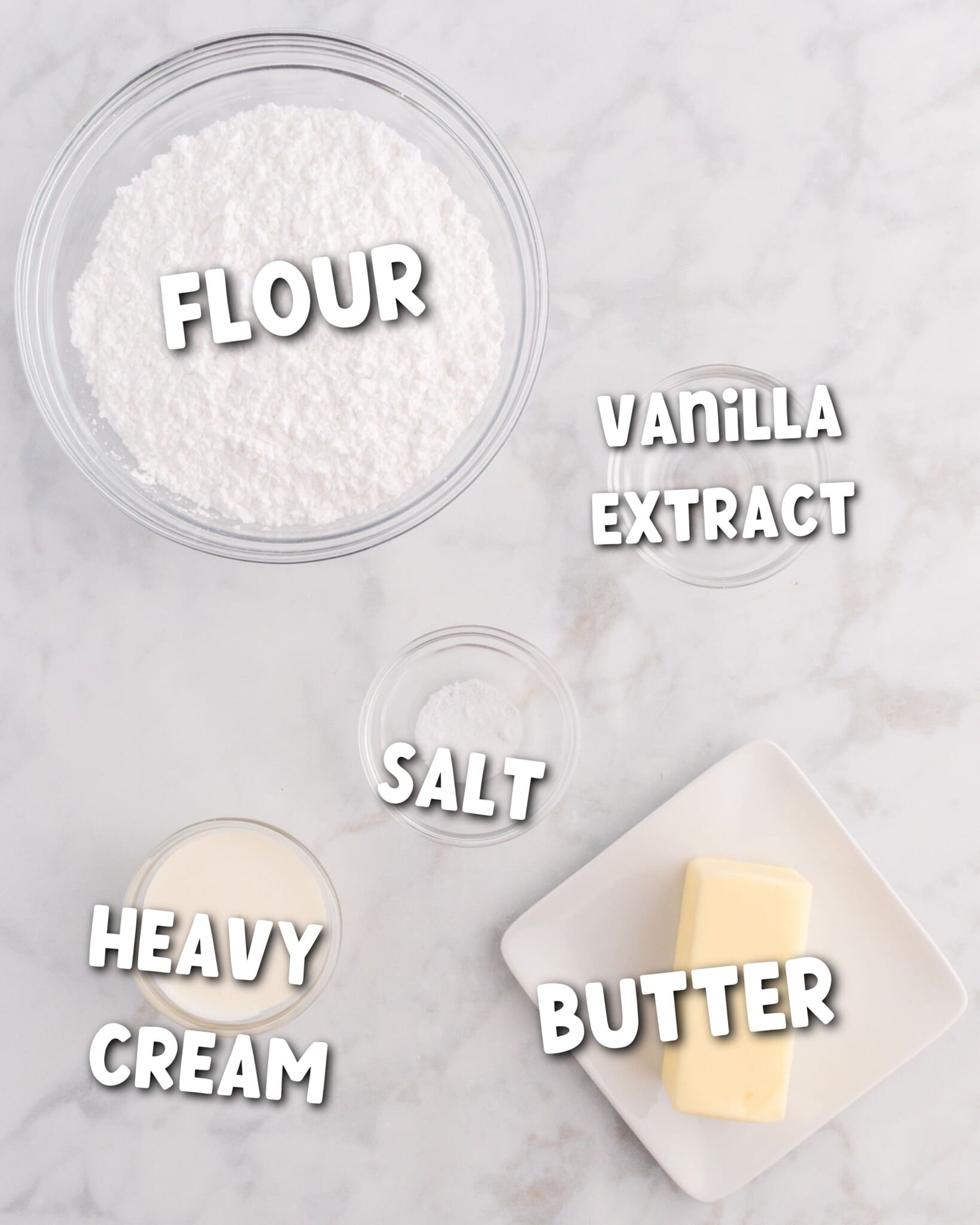 ingredients in easter cake frosting