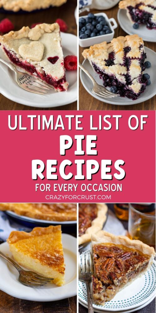 The ULTIMATE List of Pie Recipes Crazy for Crust