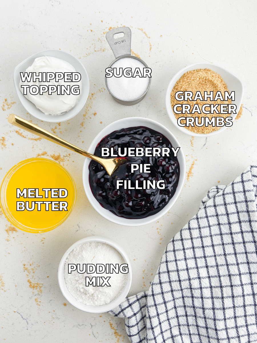 Ingredients in blueberry delight