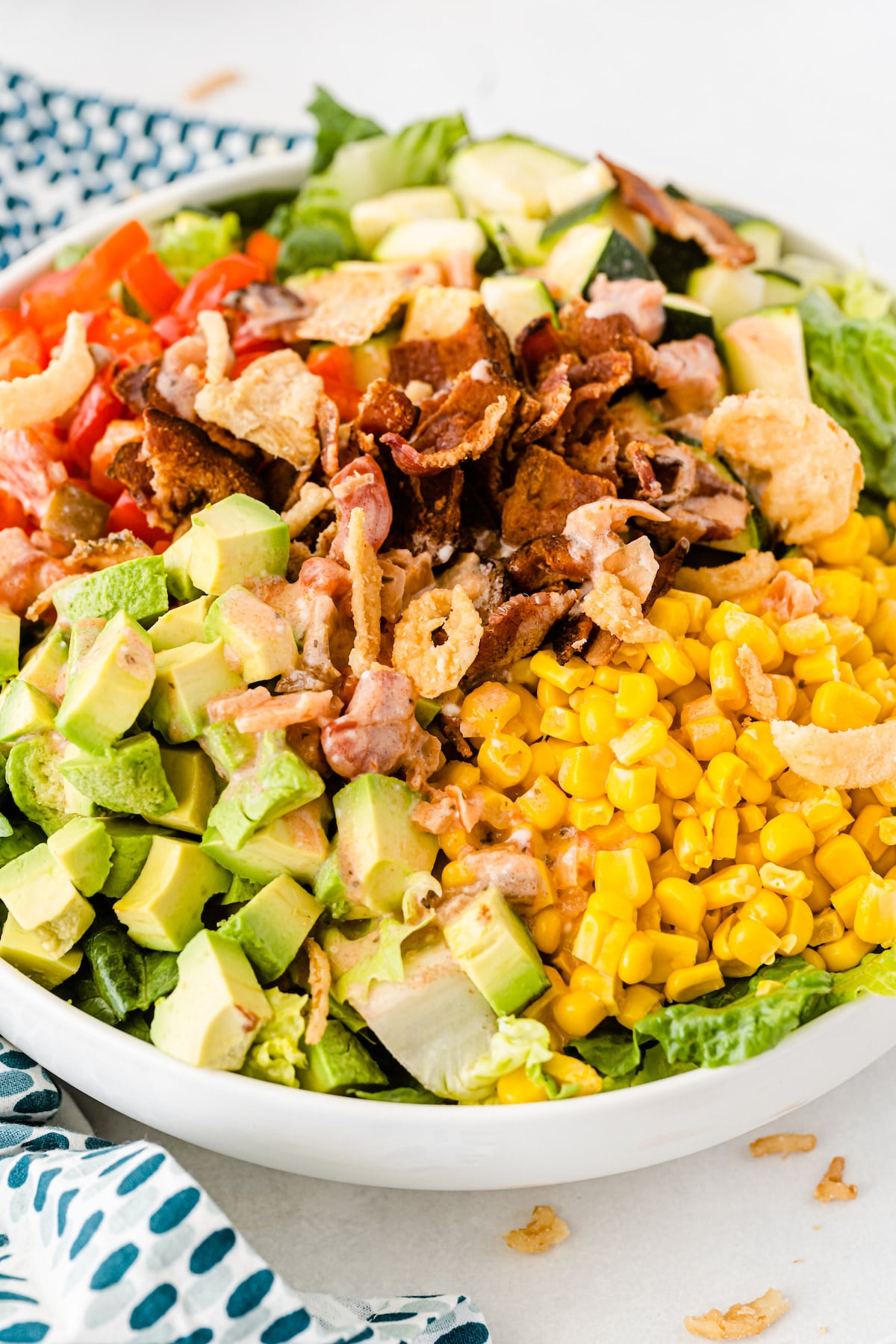 summer salad in bowl