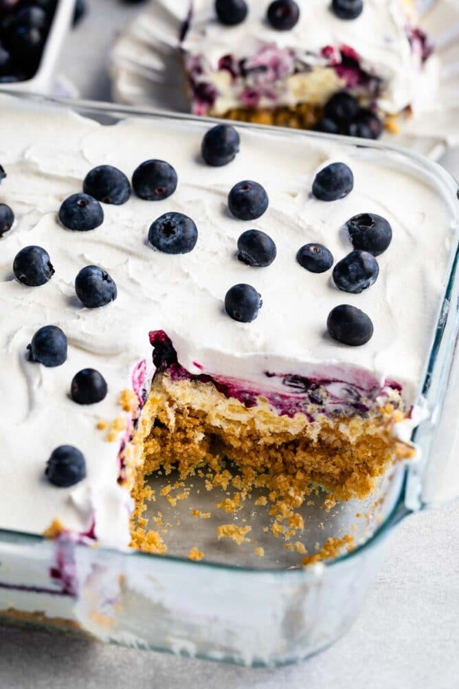 Blueberry Delight Lush Dessert Crazy for Crust