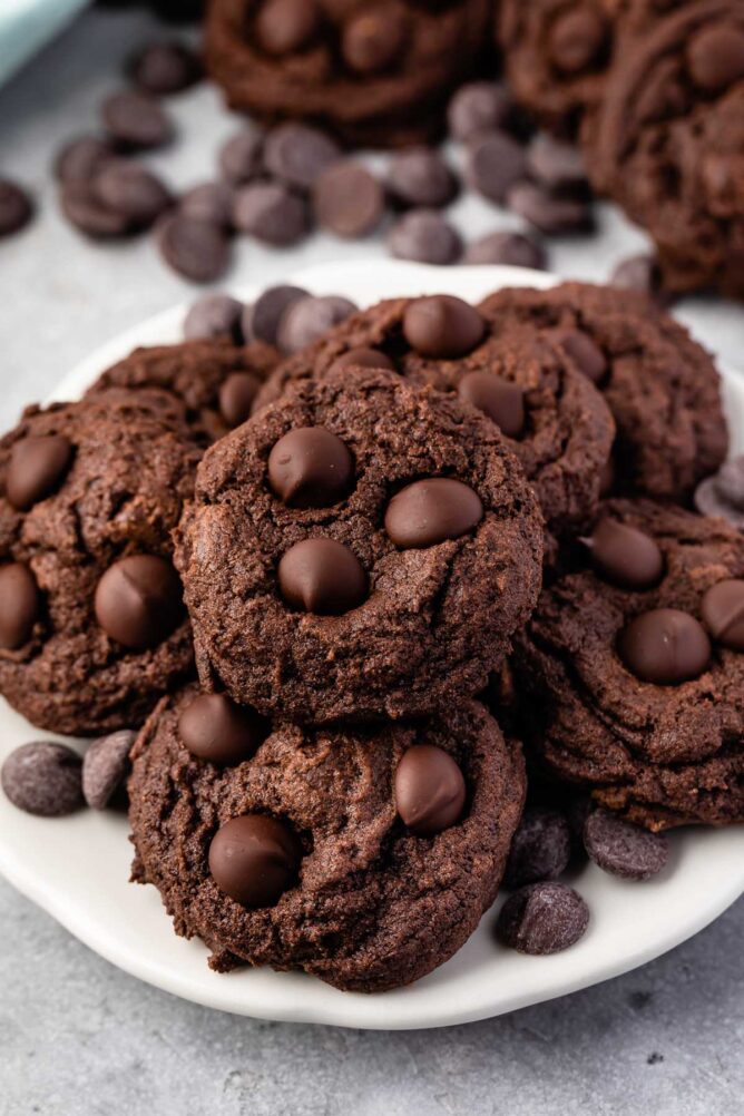 cookies on white plate