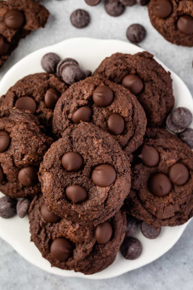 cookies on white plate