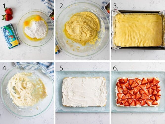 how to make strawberry shortcake bars
