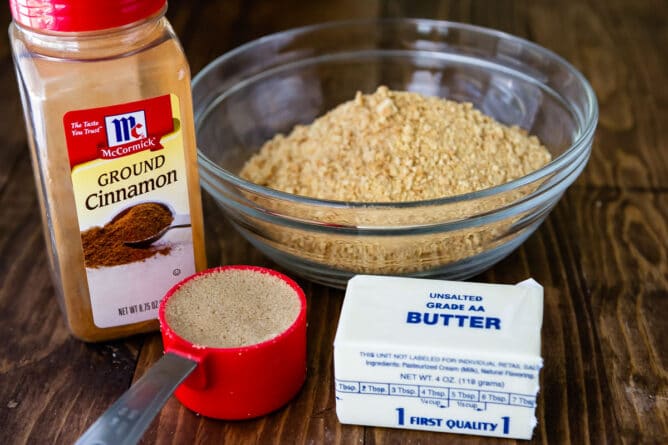 ingredients in graham cracker crust.