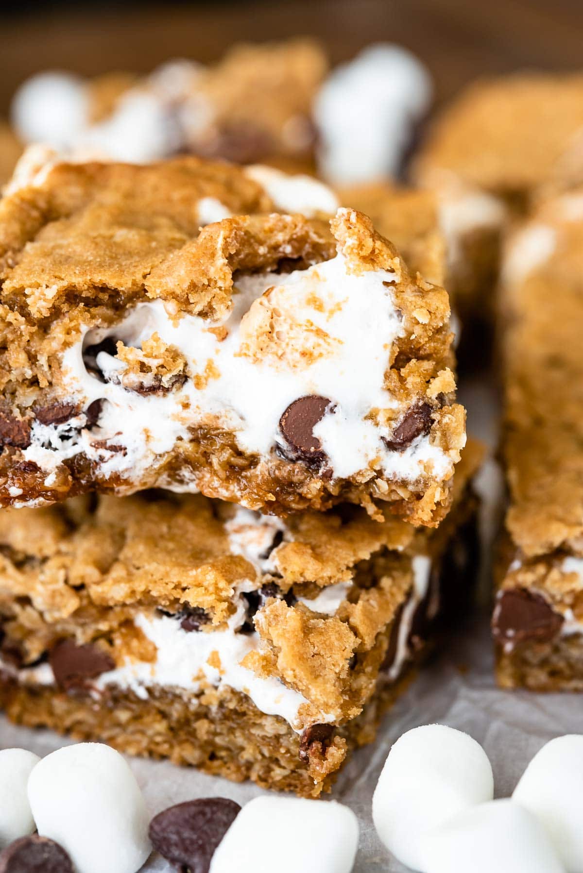 Oatmeal Cookie S'mores Bars Crazy for Crust