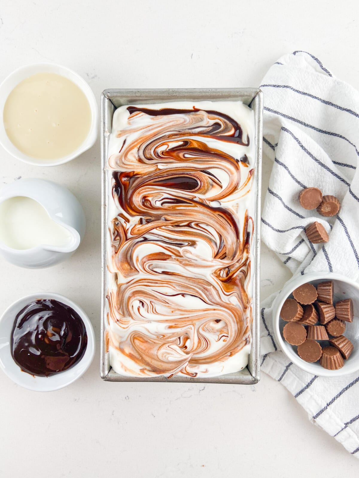 ice cream in loaf pan