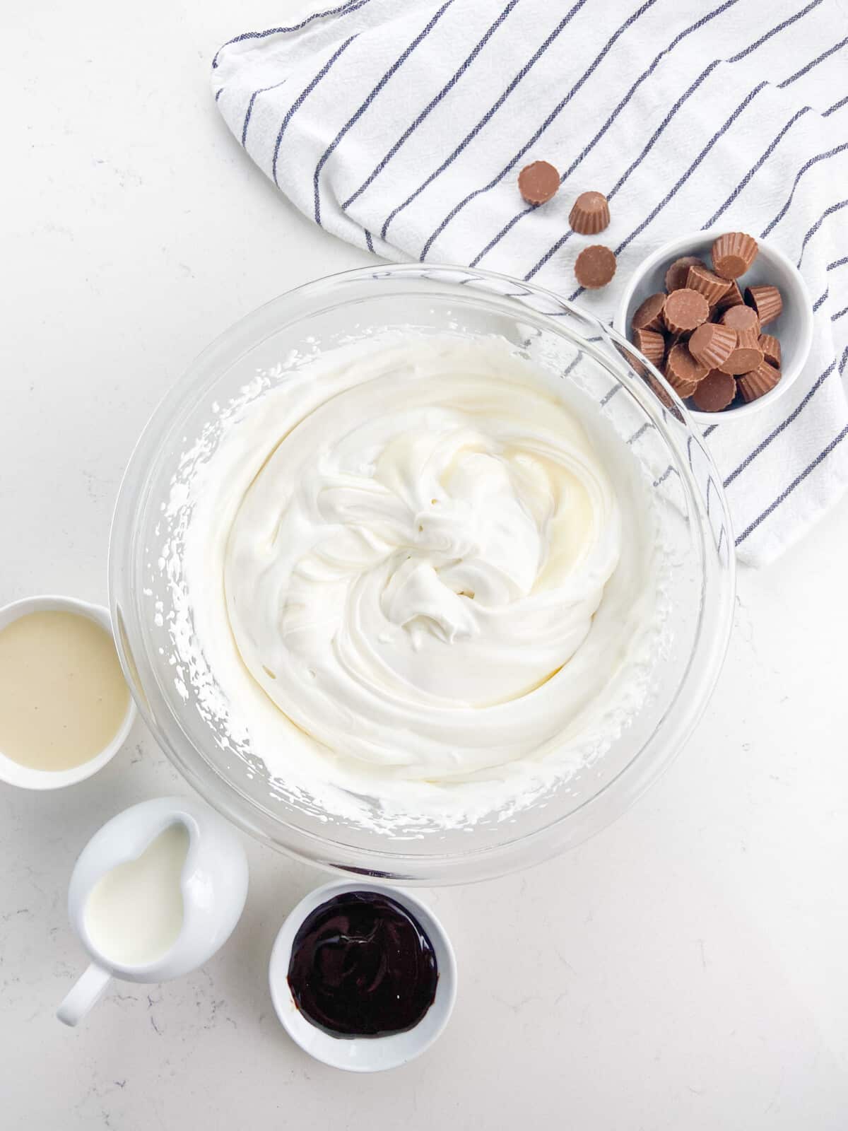 unfrozen ice cream in bowl 