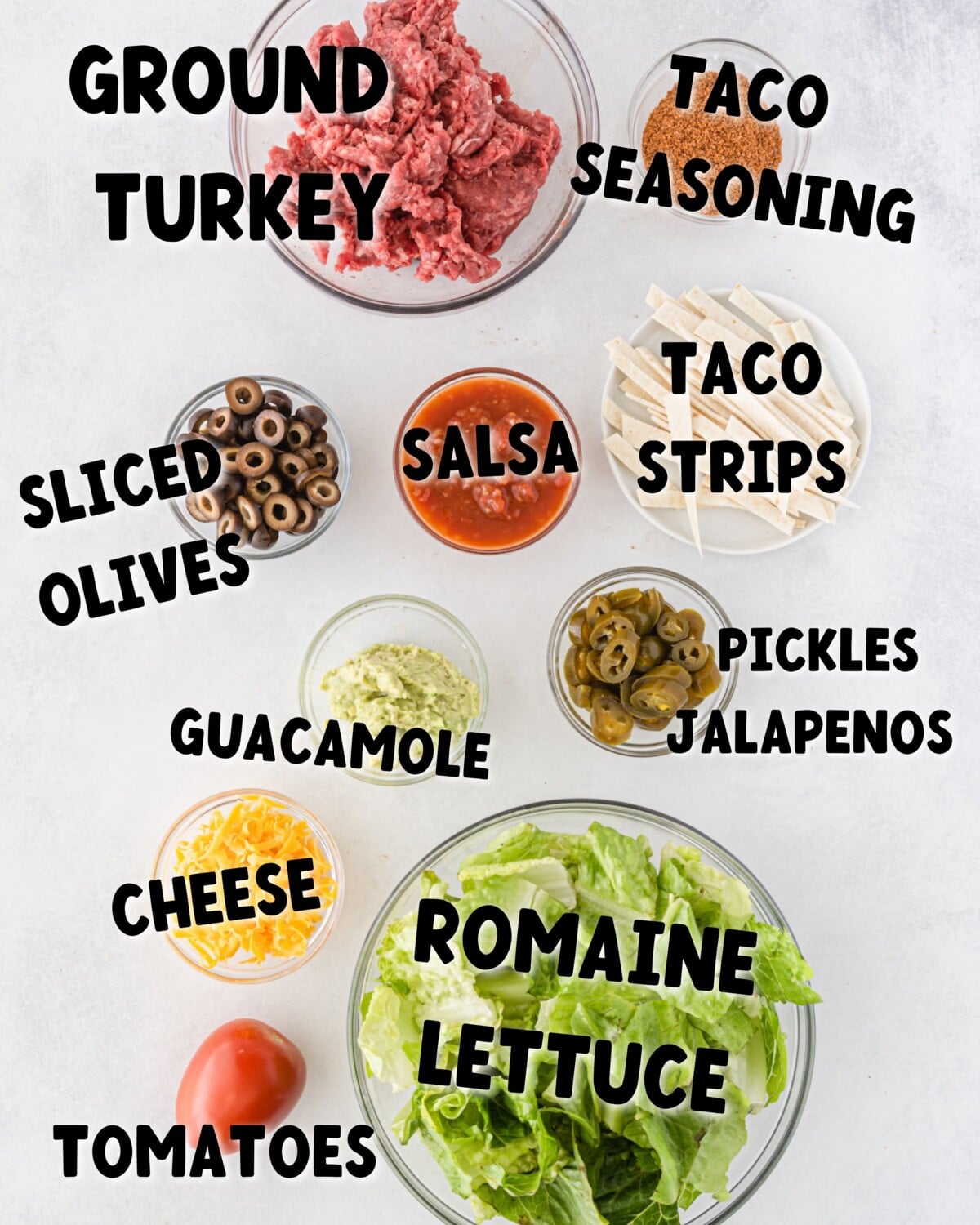 ingredients in taco salad