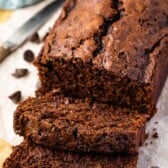 sliced zucchini bread