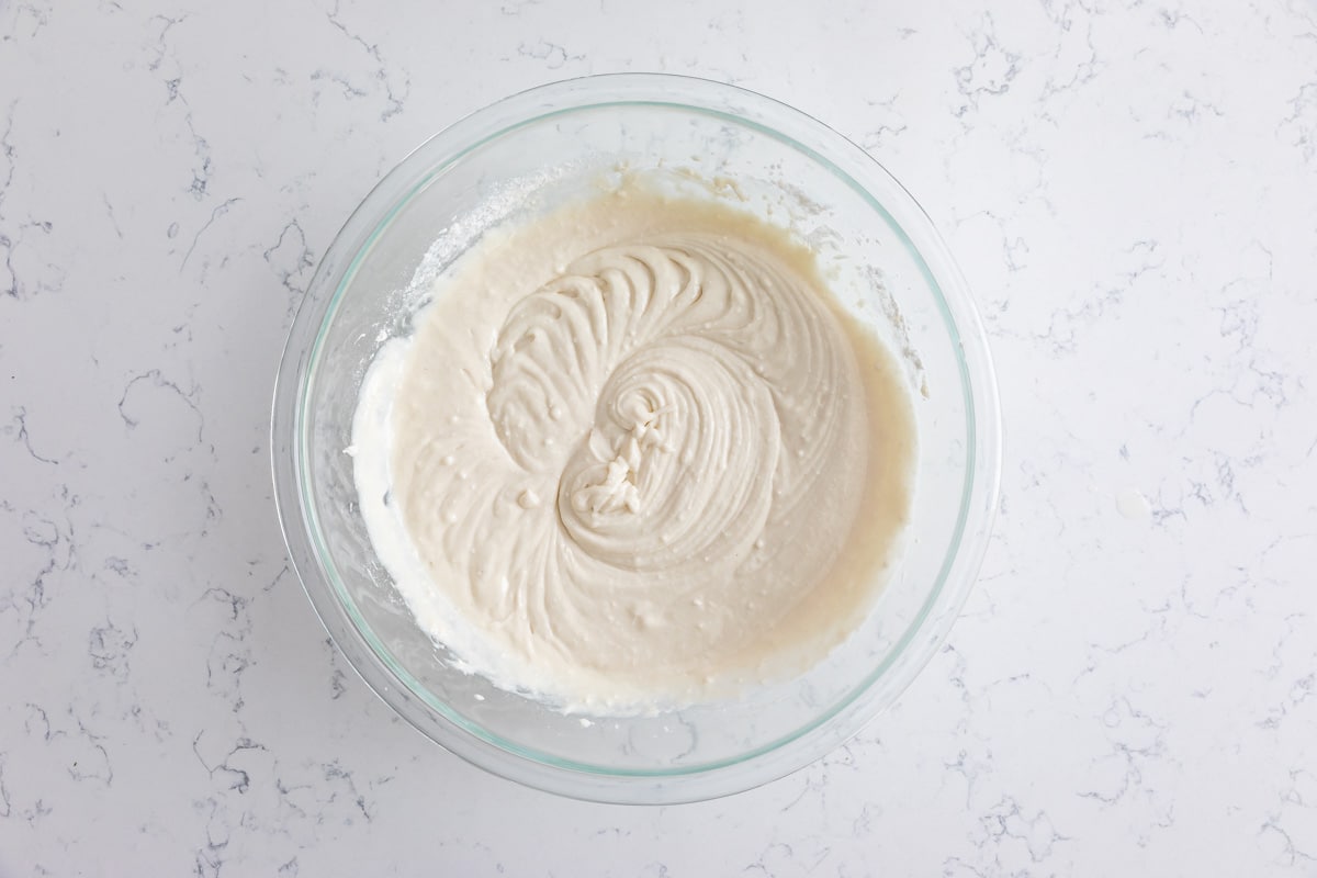 cake batter in bowl