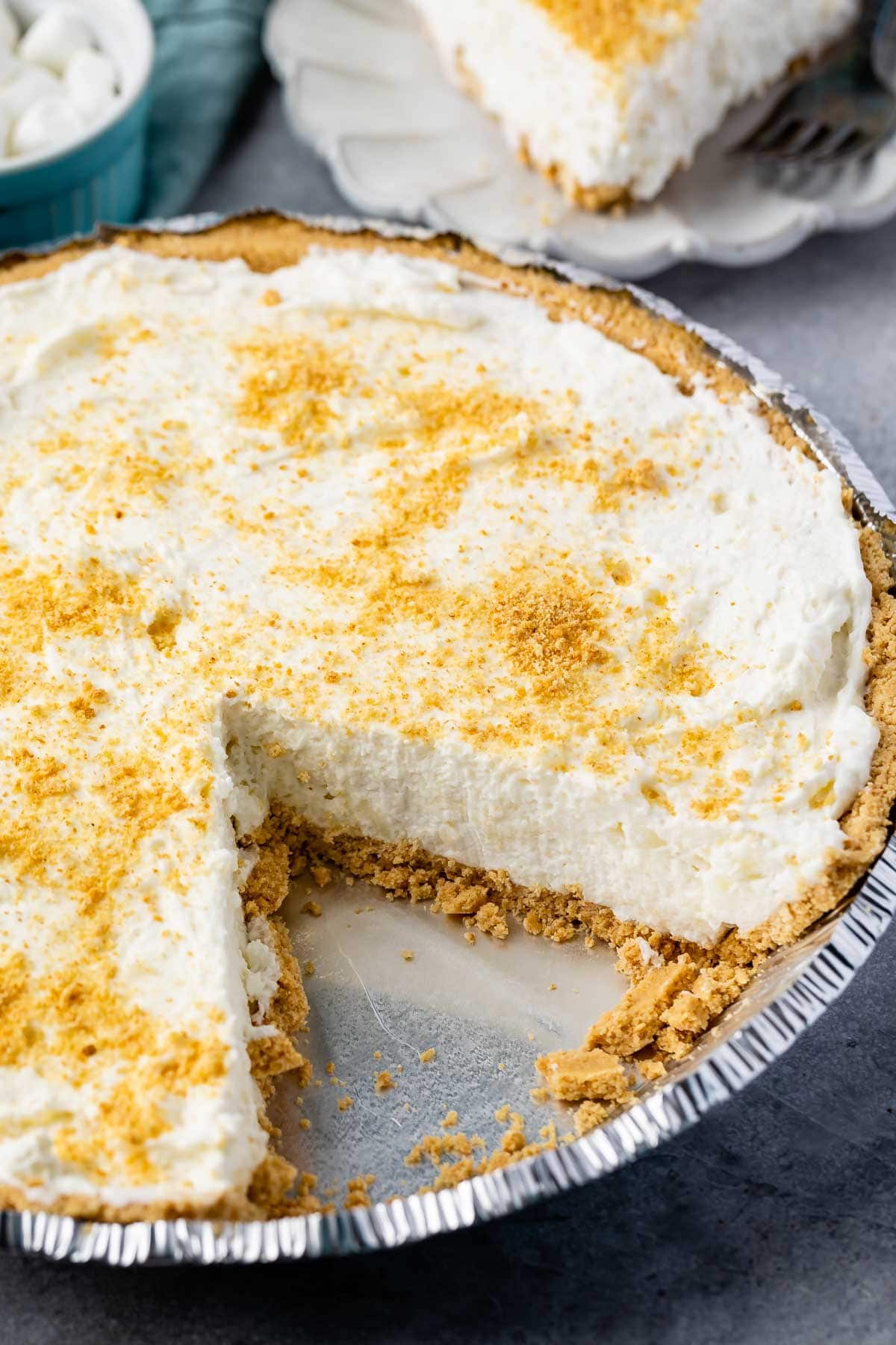 Easy No Bake Marshmallow Pie Crazy for Crust