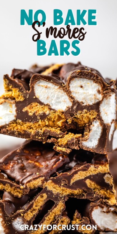 No Bake S'mores Bars - Crazy for Crust