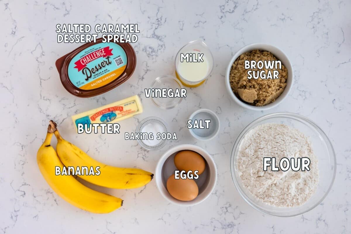 ingredients in banana bread