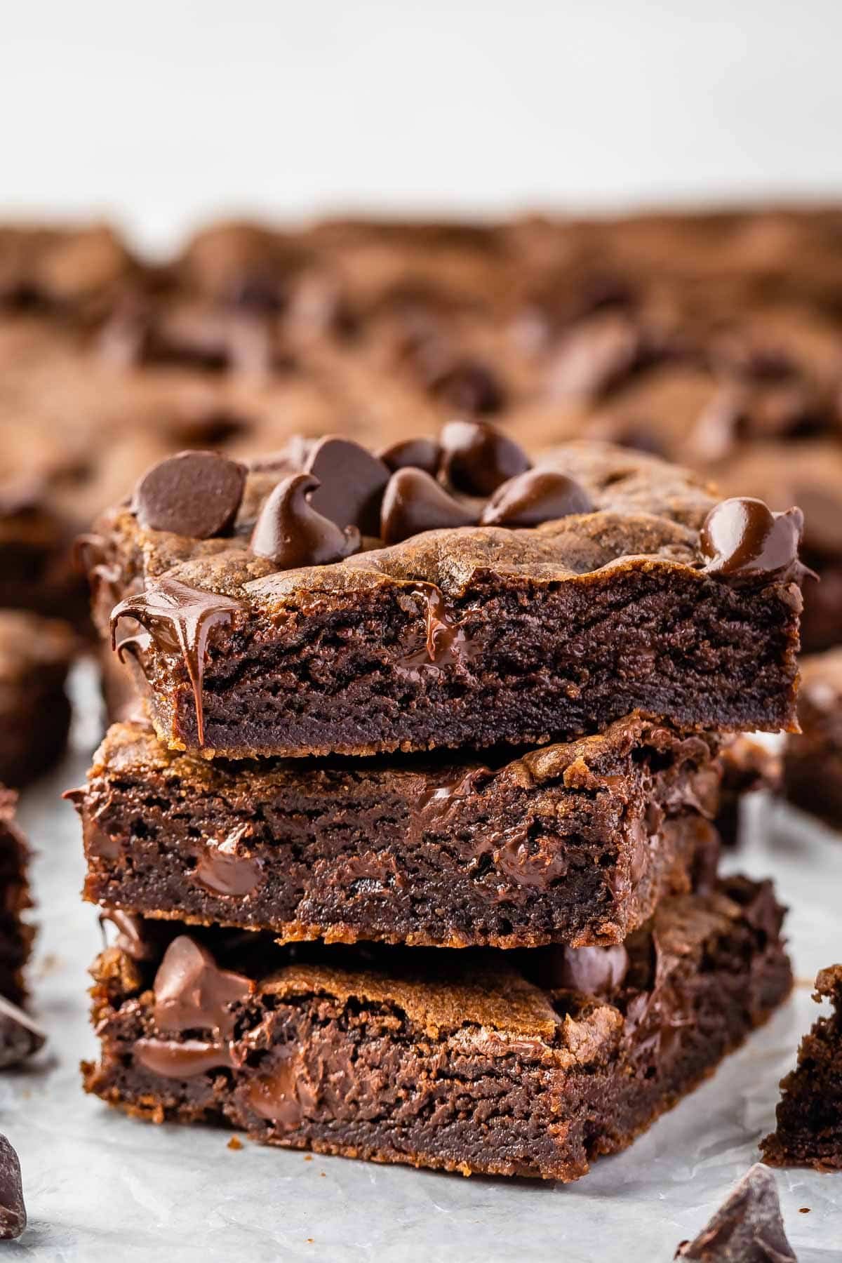 stacked chocolate chip cookie bars