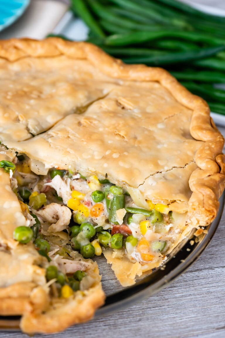 Easy Turkey Pot Pie Recipe with leftover turkey Crazy for Crust