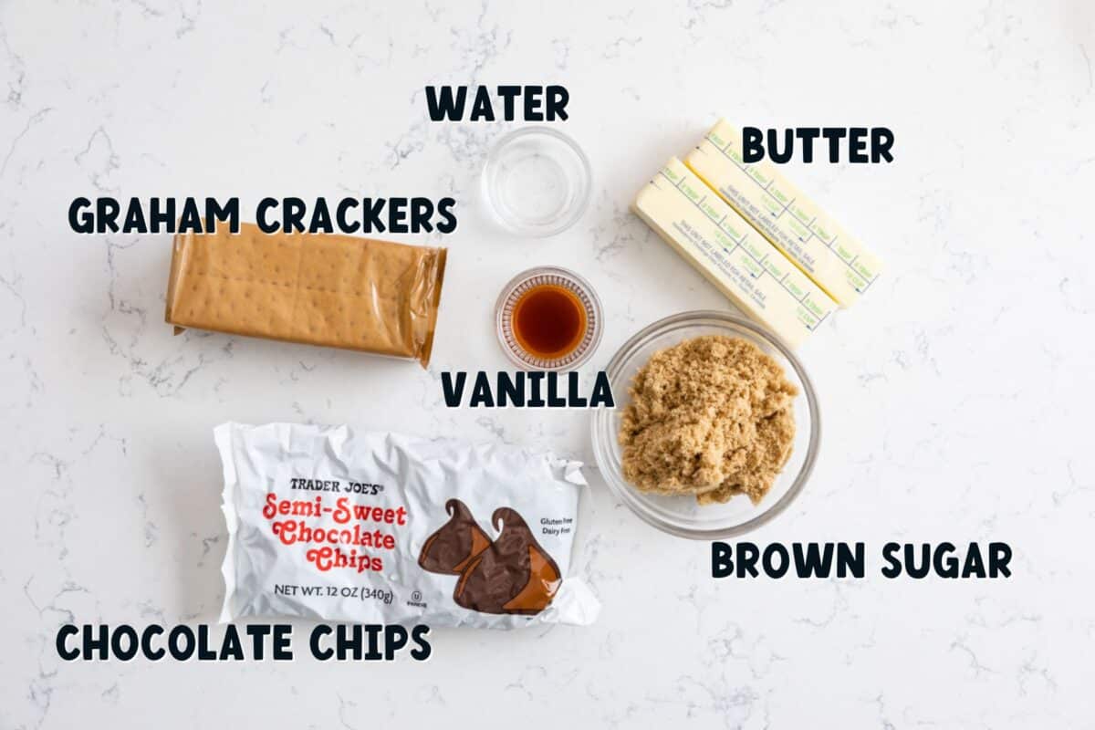 ingredients in graham cracker toffee
