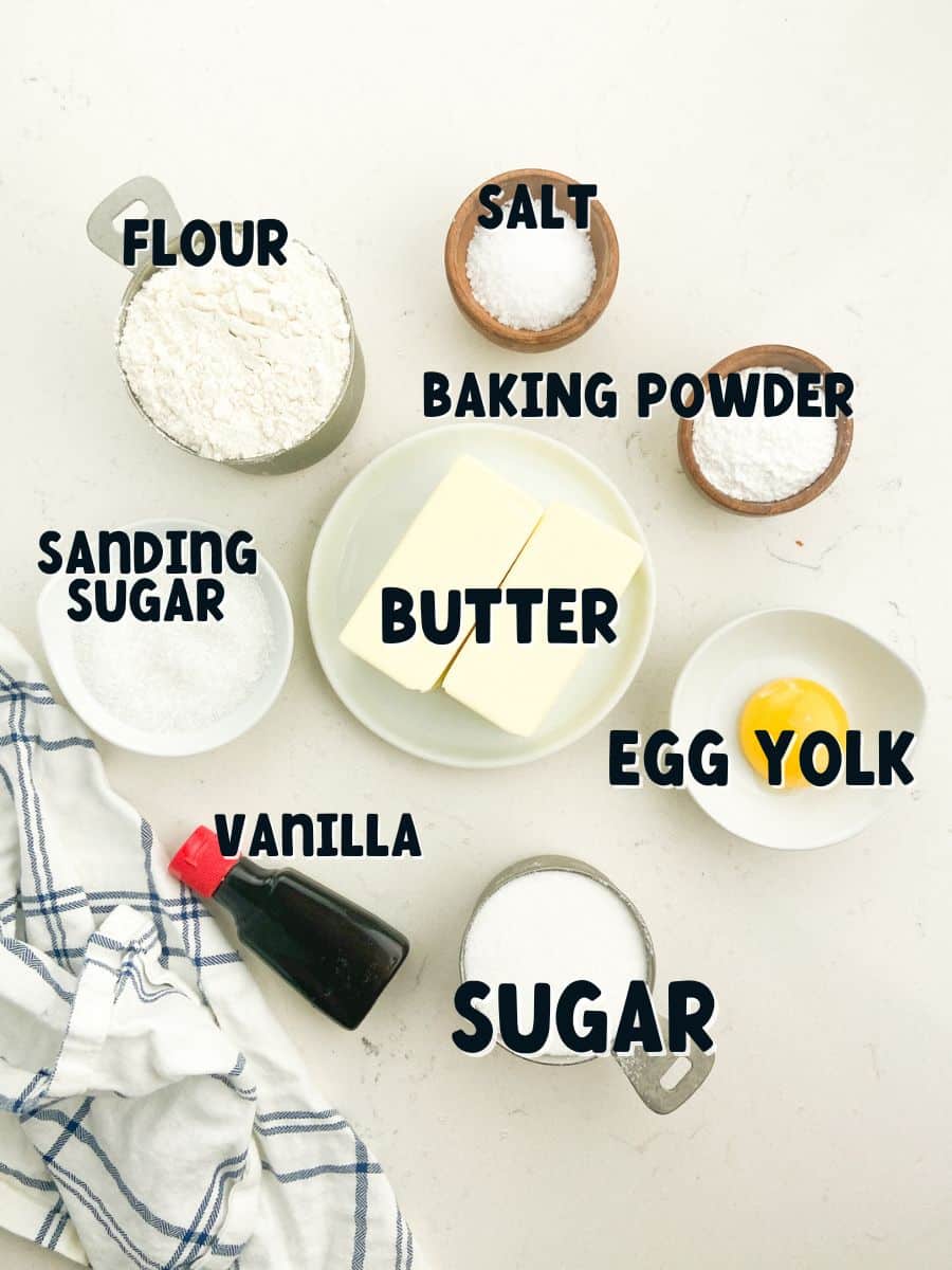 ingredients in butter cookies