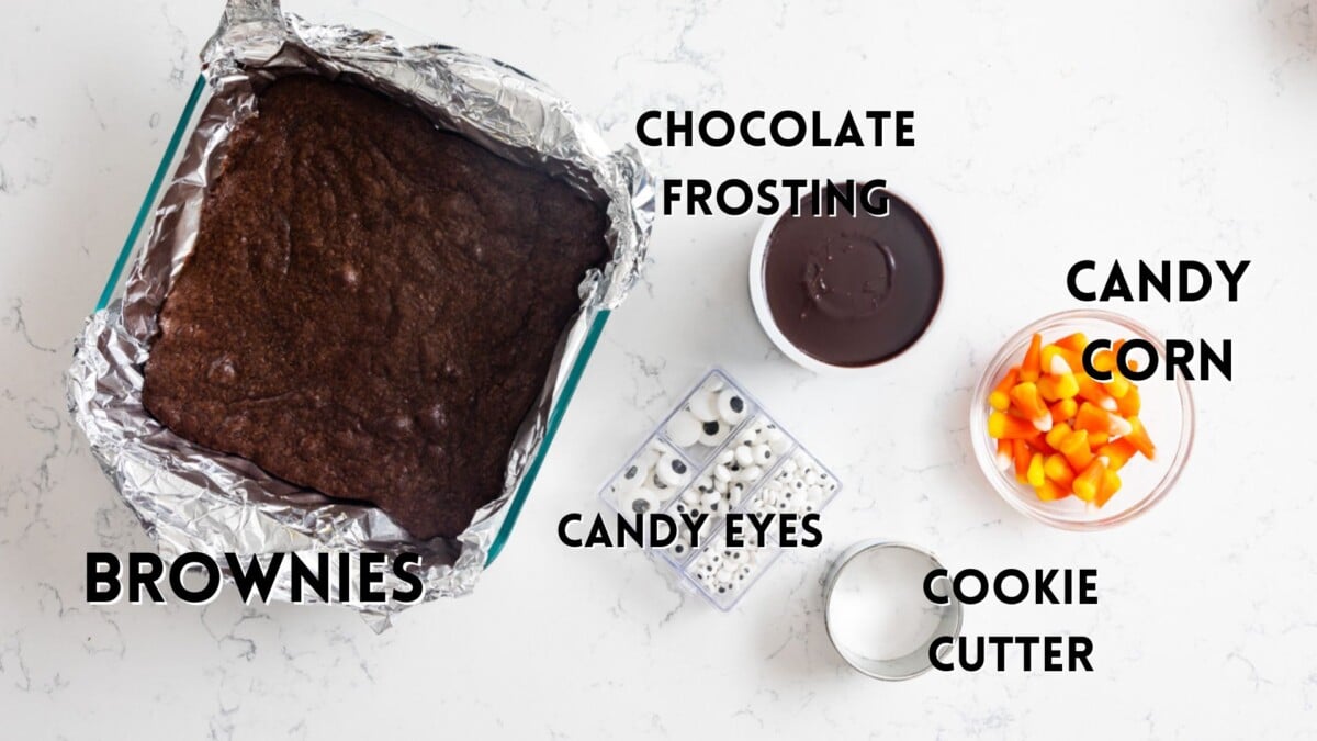 ingredients in candy turkey brownies