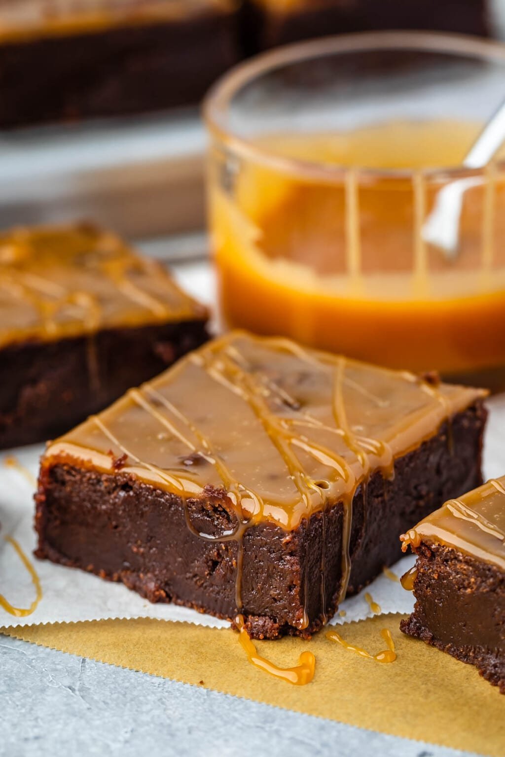 EPIC Fudgy Caramel Brownies Crazy for Crust