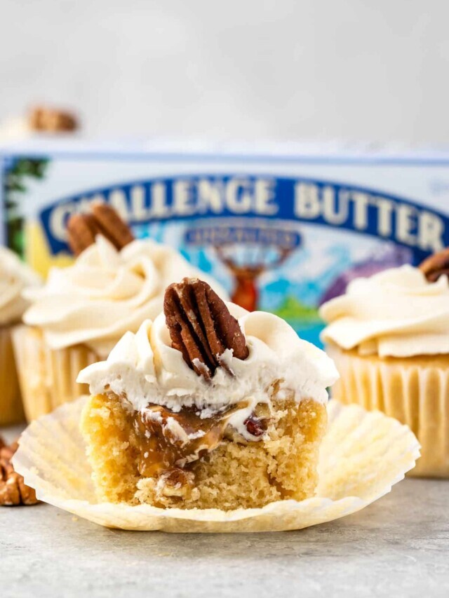 Epic Pecan Pie Cupcakes