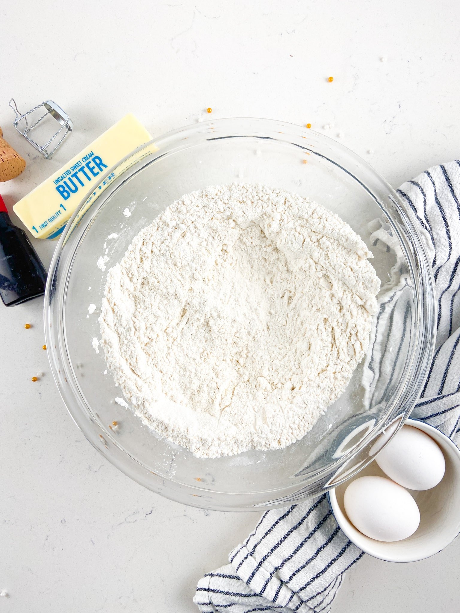 dry ingredients in large bowl