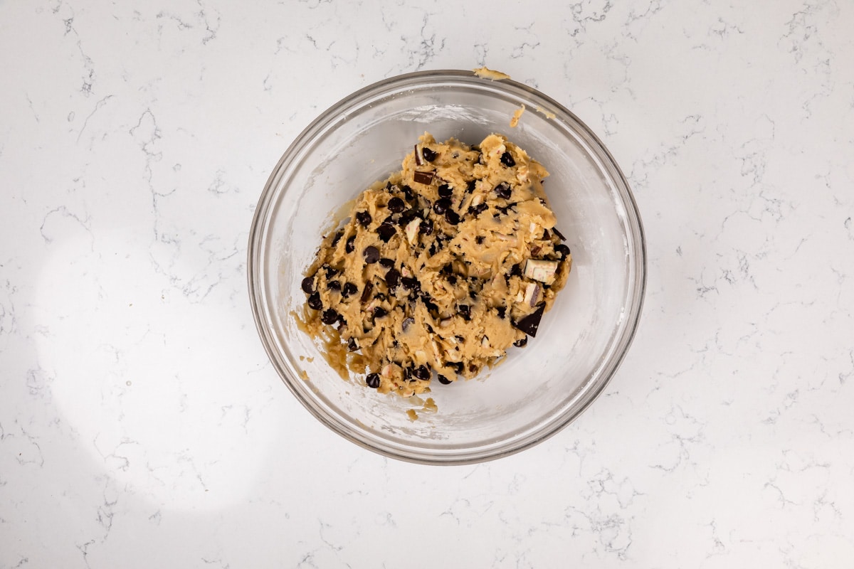 cookie dough in bowl