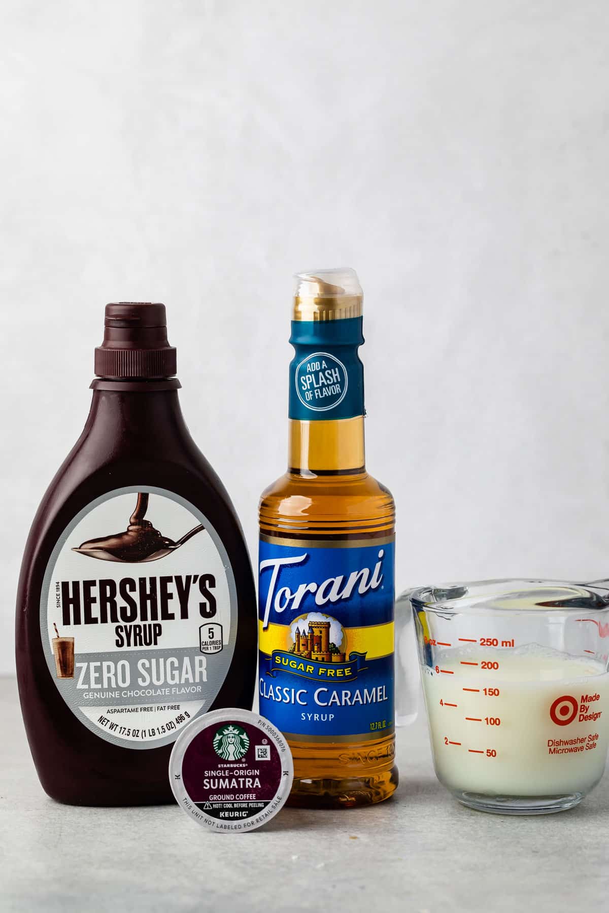 ingredients in caramel mocha latte