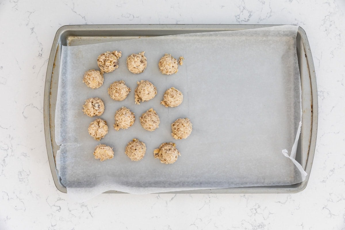 process shot in maple walnut truffles