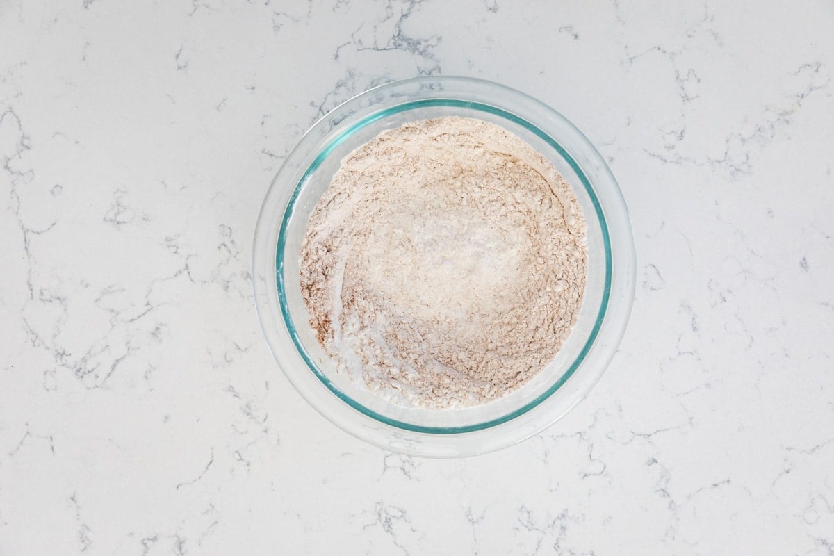 process shot of oatmeal scotchies being made