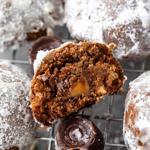 Stuffed Rotolo Rolo Stuffed Chocolate Snowballs - Crazy for Crust
