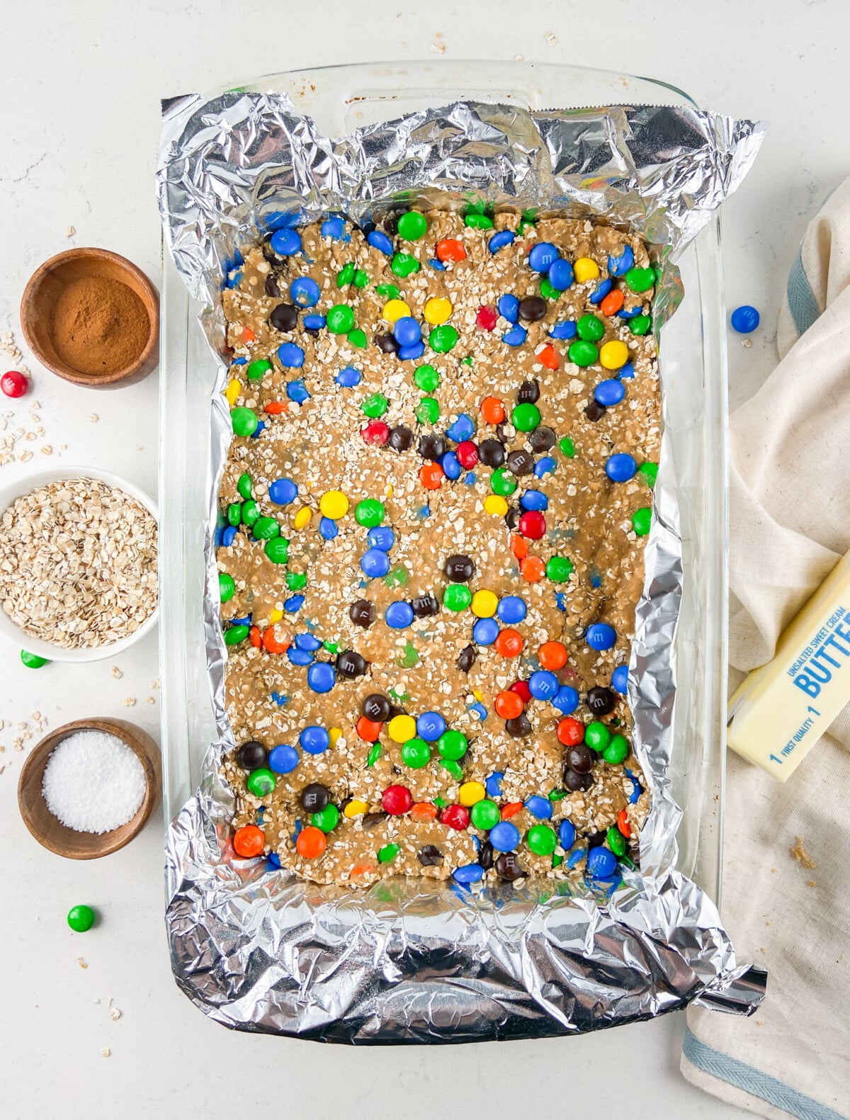 blondies in pan