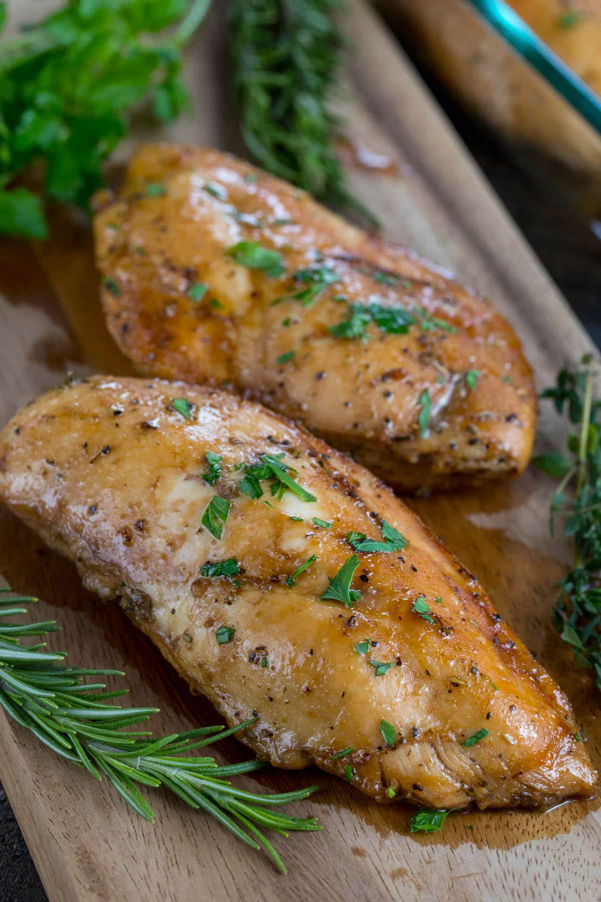 chicken on a cutting board