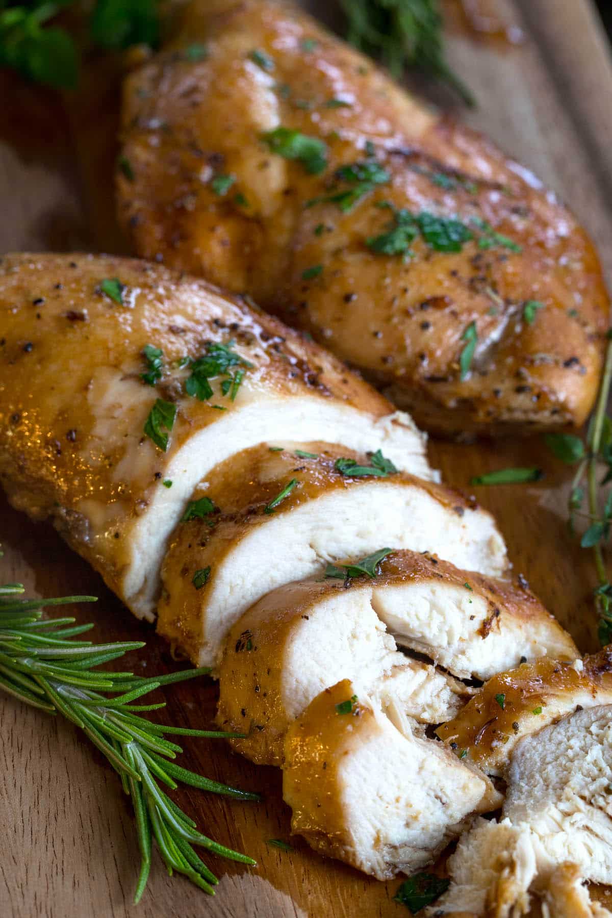 chopped chicken on a cutting board