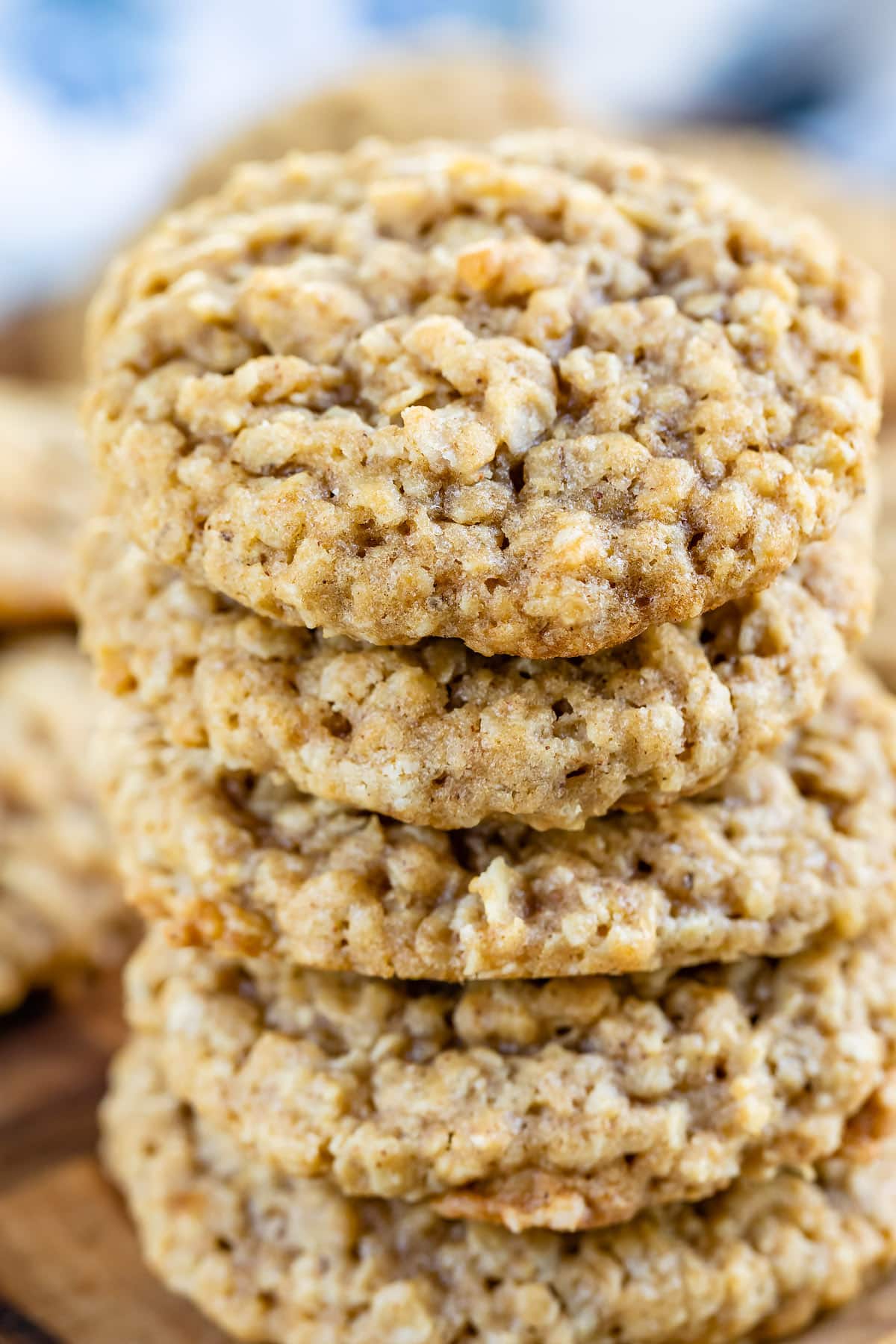 stacked oatmeal cookies