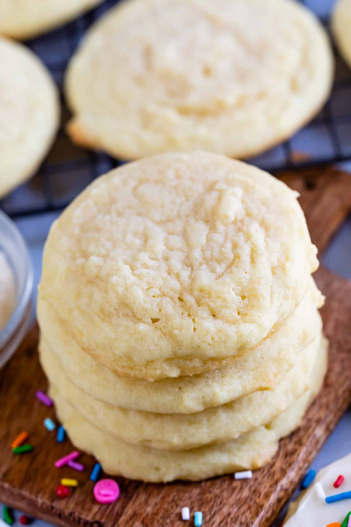 stacked sugar cookies