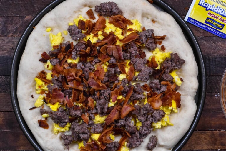 Egg & Sausage Breakfast Pizza Crazy for Crust
