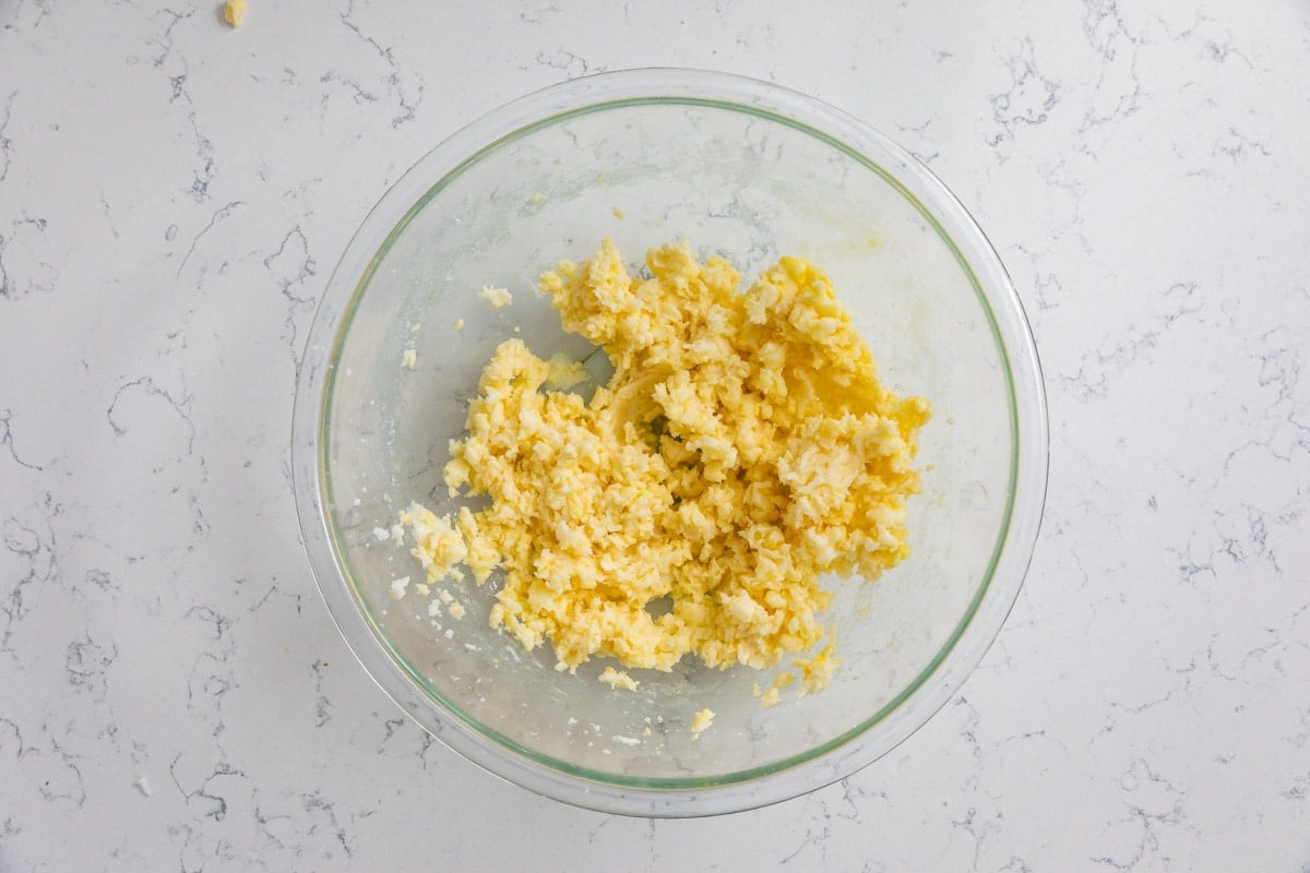 butter mixture in bowl