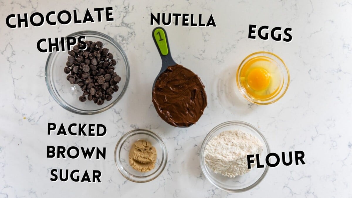 ingredients in nutella cookies